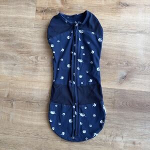 Happiest Baby Sleepea - Blue Swaddle Sleep Sack Small 0-2 months 5-12 Lb Planets
